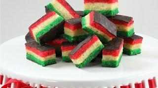 Seven Layer "Rainbow" Cookies  - Rossella's Cooking with Nonna