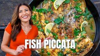 The Easiest 20 Minute Fish Recipe EVER! | The Mediterranean Dish