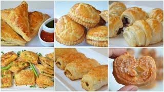PUFF PASTRY DOUGH + Different Recipes by (YES I CAN COOK)