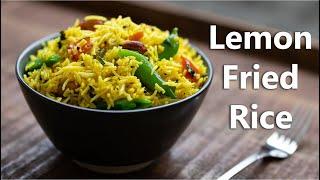 Tasty Fusion of Indian Lemon Rice & Vegetable Fried Rice ???? Best Lemon Fried Rice ever!  Vegan Rec