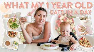 WHAT MY 1 YEAR OLD EATS IN A DAY | Easy and Healthy Meal Ideas for a Toddler!