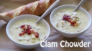 New England Clam Chowder Recipe -- Easy -- The Frugal Chef